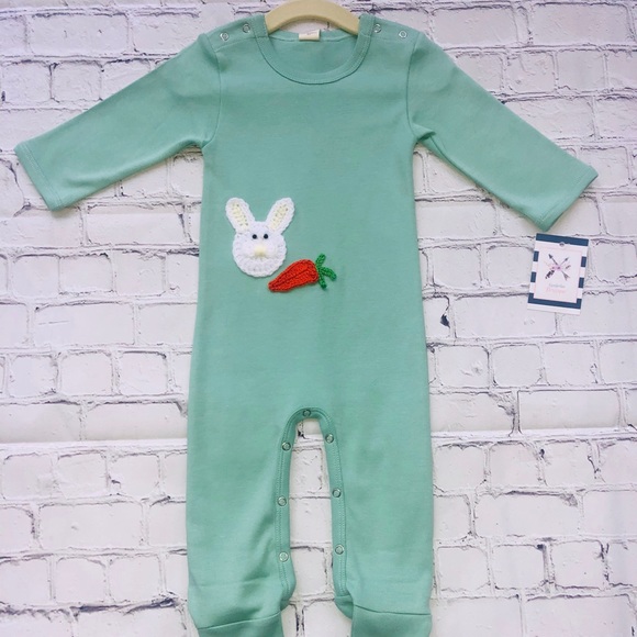 Unisex 6-9 month organic cotton customized footie - Picture 1 of 3